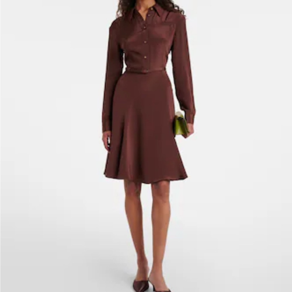 Roland Mouret Chocolate A-Line Dress NWT